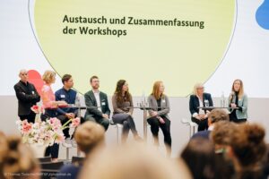 Fortführung der Diskussionen in den Workshops, u.a. mit Jugendhilfeplanerin Johanna Braun, Wartburgkreis